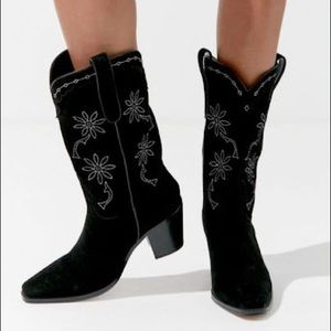 Urban Outfitters Suede Cowboy Boots